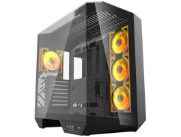Darkflash DY470 számítógépház + 4 ventilátor (fekete) (DY470 BLACK)